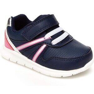 Simple Joys by Carters Unisex Child Nicky Athletic Sneaker Navy Blue Pink Size 5